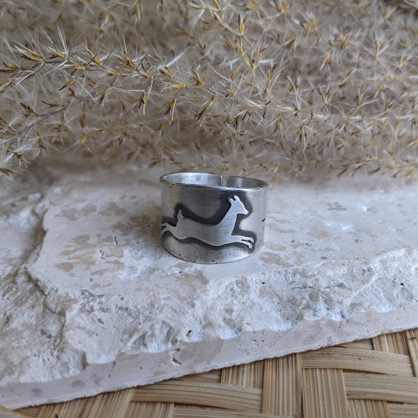 Silver Deer Ring