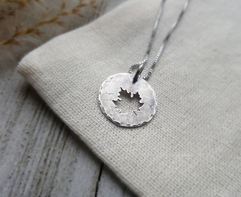 Maple Leaf Charm Pendant