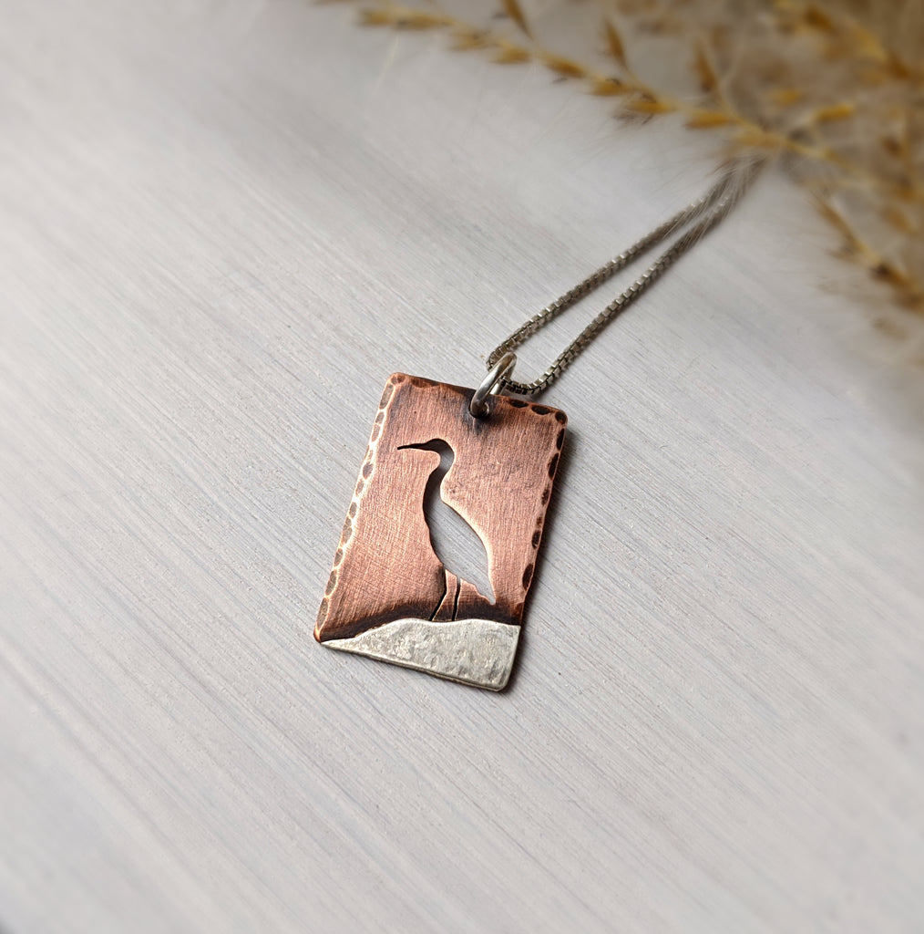 Great Blue Heron Necklace – StrayStones