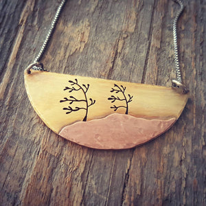 Windswept Pines - Algonquin Inspired Pendant Necklace